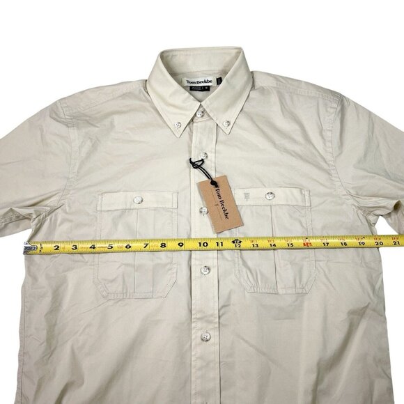 Tom Beckbe Tidewater Button Down Shirt Short Sleeve- Mens Small- NWT! - Picture 6 of 7